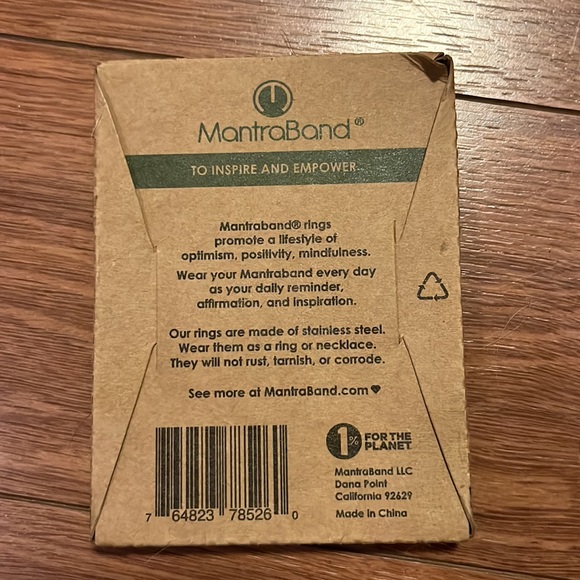 NWT* MantraBand necklace ring - What Goes Around Comes Around (matte) - Picture 3 of 6